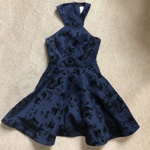 Cute Sleeveless Formal Dress Navy/Black Size 1/2